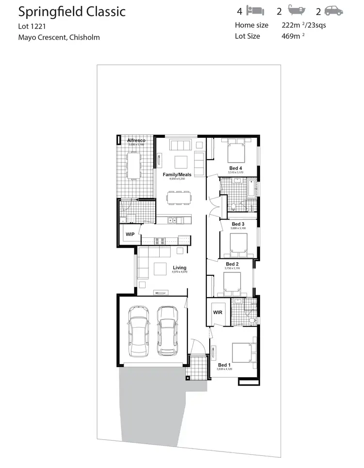 Floorplan of Homely house listing, Lot 1221 Mayo Crescent, Chisholm NSW 2322