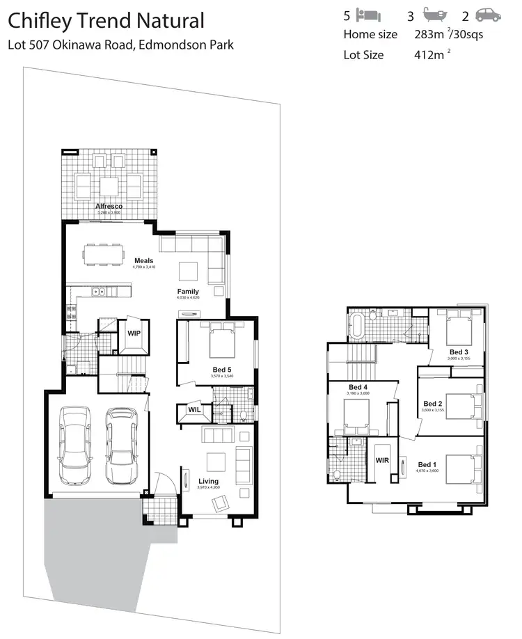 Floorplan of Homely house listing, Lot 507 Okinawa Road, Edmondson Park NSW 2174