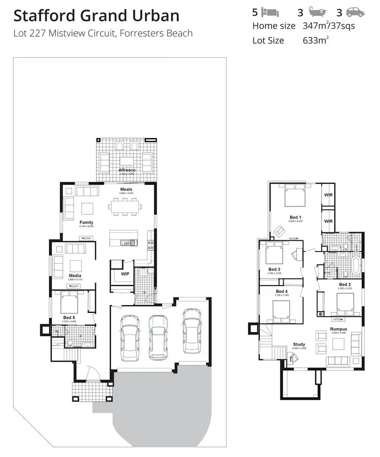 Floorplan of Homely house listing, Lot 227 Mistview Circuit, Forresters Beach NSW 2260