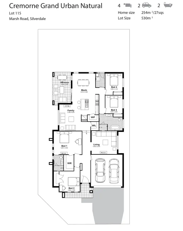 Floorplan of Homely house listing, Lot 115 Marsh Road, Silverdale NSW 2752