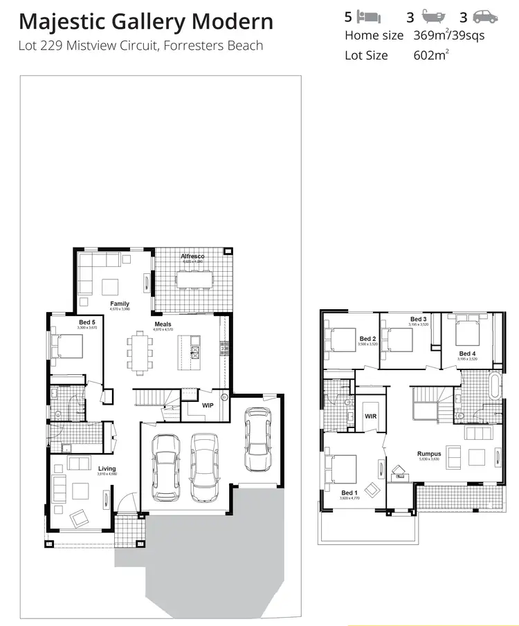Floorplan of Homely house listing, Lot 229 Mistview Circuit, Forresters Beach NSW 2260