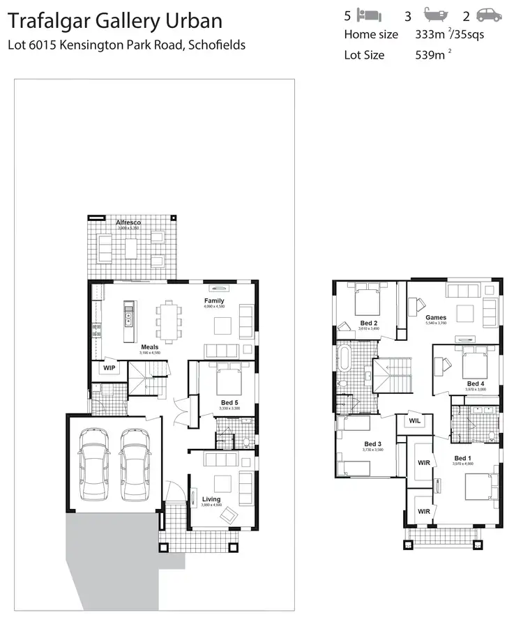 Floorplan of Homely house listing, Lot 6015 Kensington Park Road, Schofields NSW 2762