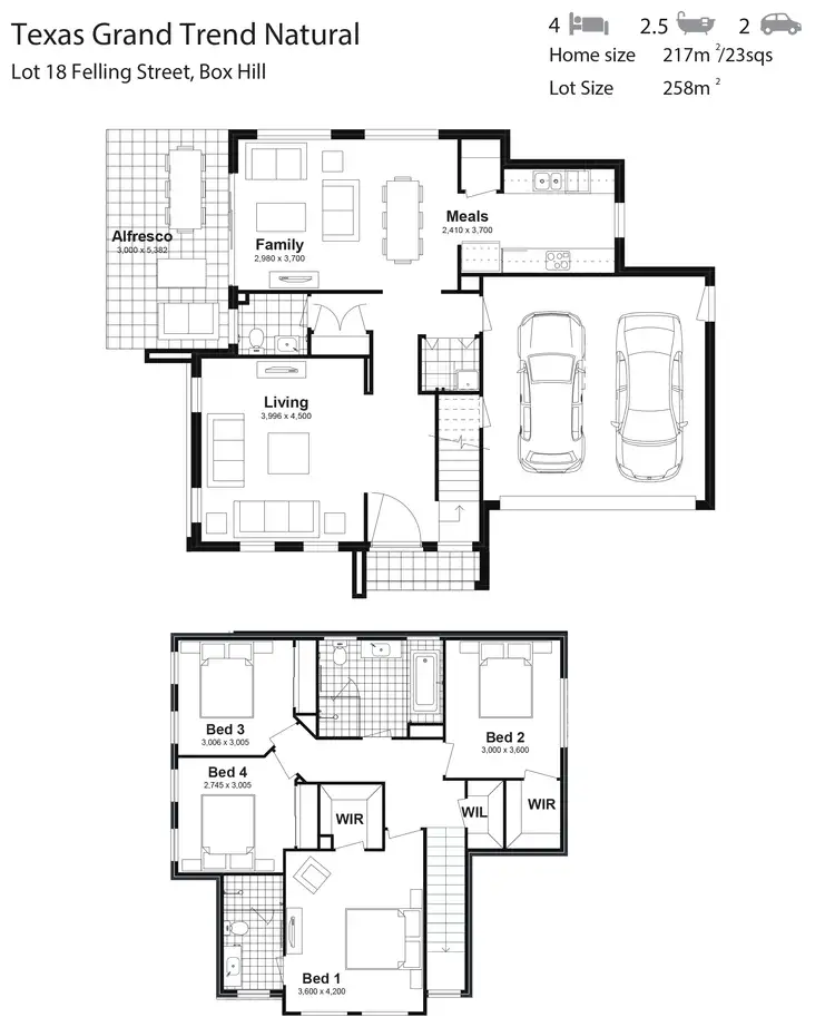 Floorplan of Homely house listing, Lot 18 Felling Street, Box Hill NSW 2765