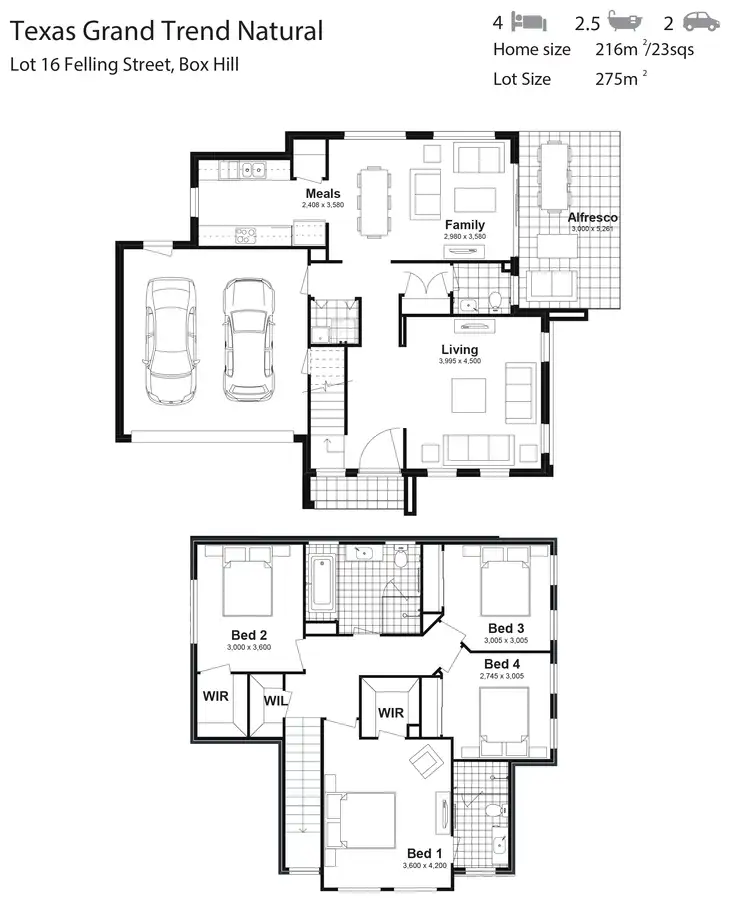 Floorplan of Homely house listing, Lot 16 Felling Street, Box Hill NSW 2765
