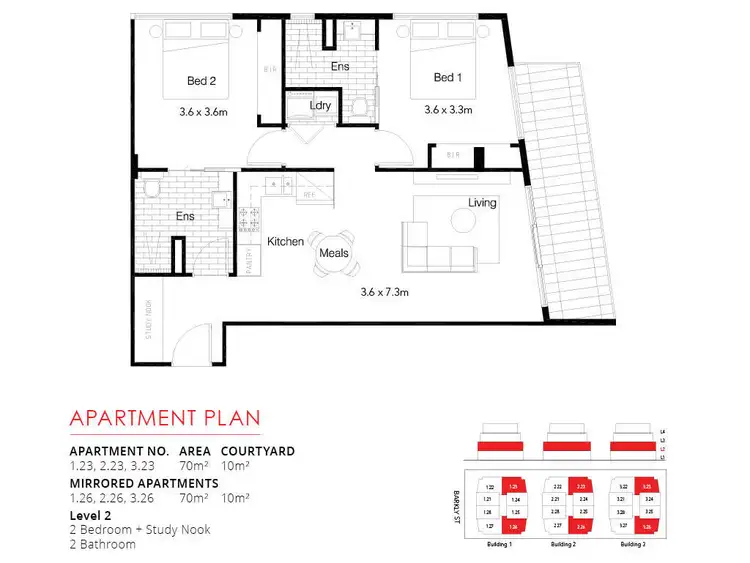 Floorplan of Homely apartment listing, 2.23/699-703 Barkly Street, West Footscray VIC 3012