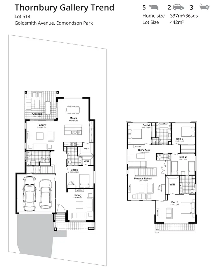 Floorplan of Homely house listing, Lot 514 Goldsmith Avenue, Edmondson Park NSW 2174