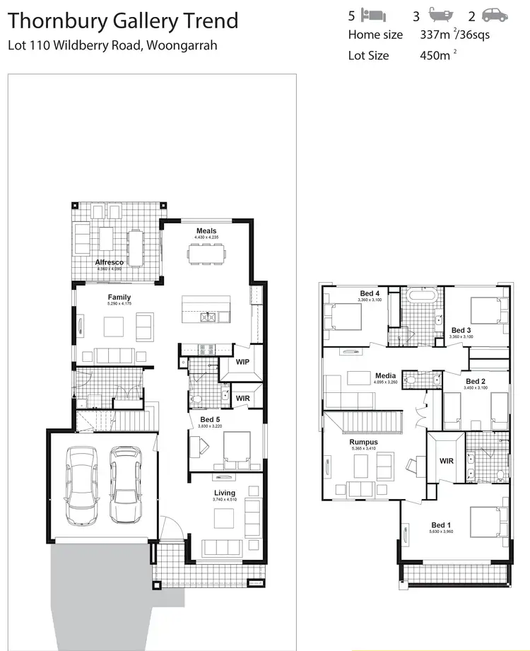 Floorplan of Homely house listing, Lot 110 Wildberry Road, Woongarrah NSW 2259