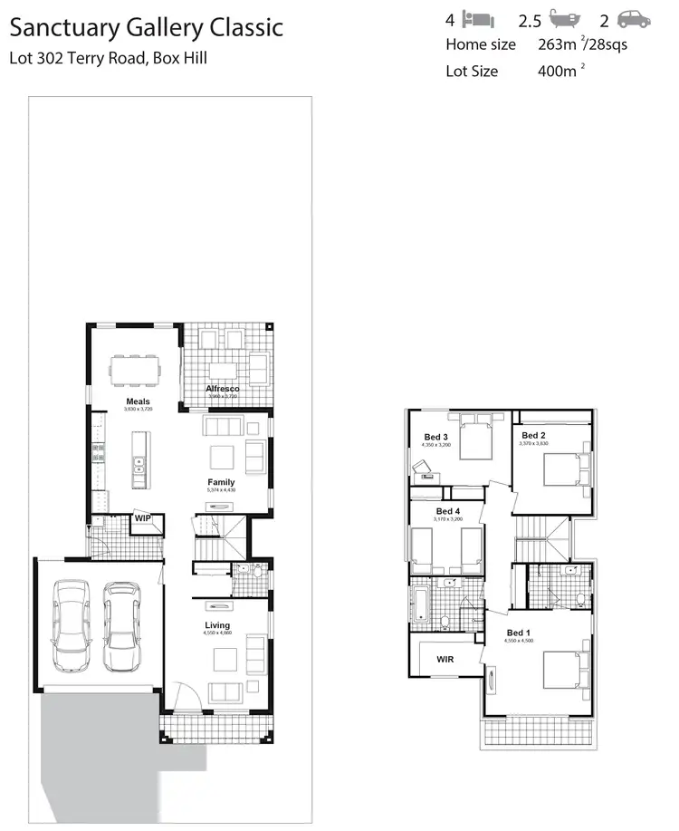 Floorplan of Homely house listing, Lot 302 Terry Road, Box Hill NSW 2765