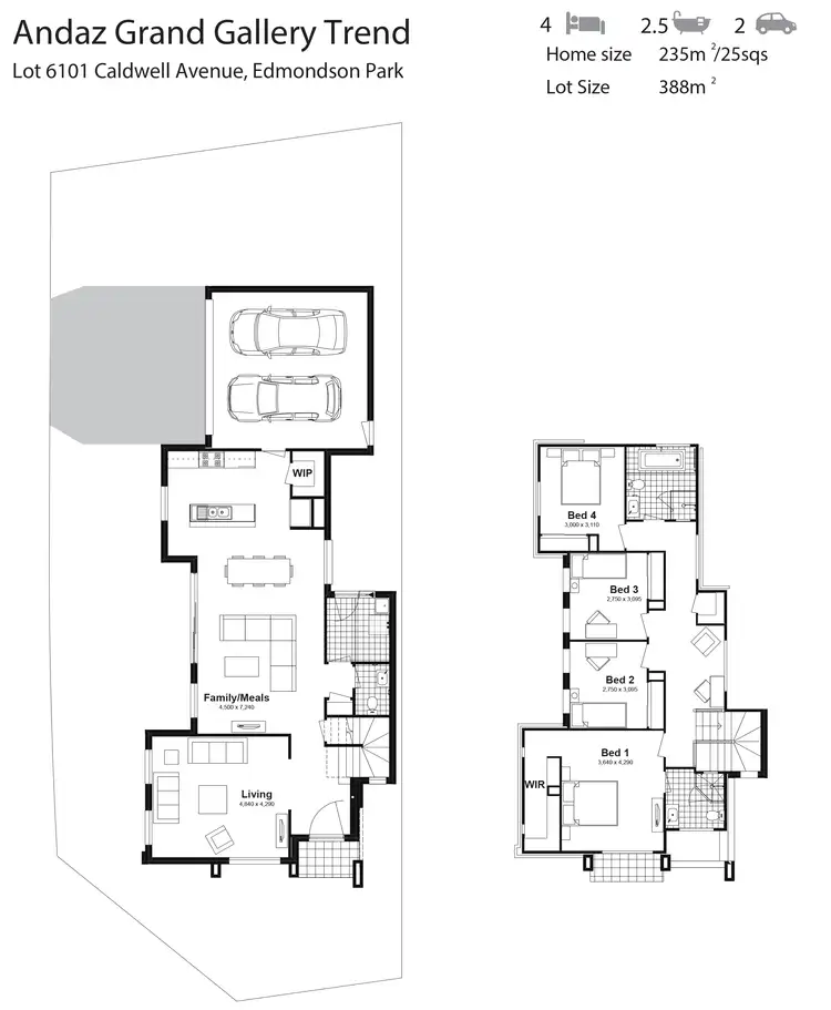 Floorplan of Homely house listing, Lot 6101 Caldwell Avenue, Edmondson Park NSW 2174