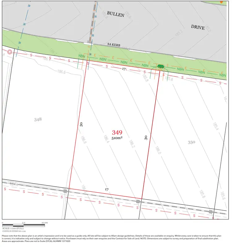 Floorplan of Homely land listing, LOT 349, Lot 349 Bullen Drive, Silverdale NSW 2752