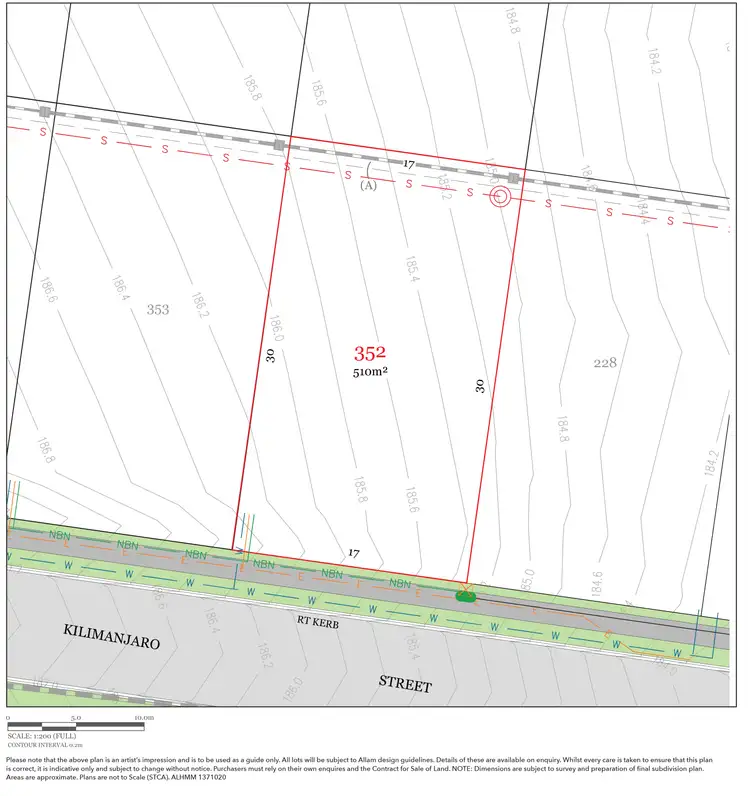 Floorplan of Homely land listing, LOT 352, Lot 352 Kilimanjaro Street, Silverdale NSW 2752