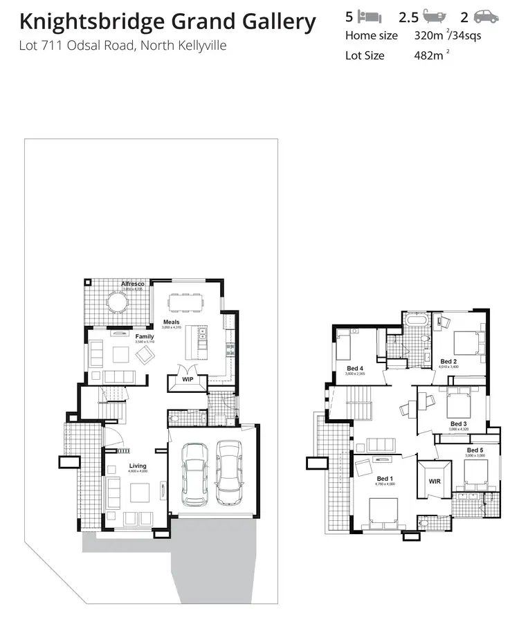 Floorplan of Homely house listing, Lot 711 Odsal Road, North Kellyville NSW 2155
