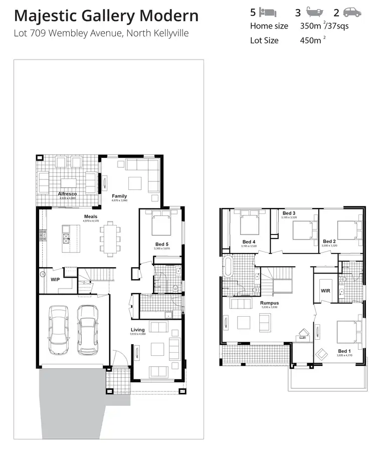 Floorplan of Homely house listing, Lot 709 Wembley Avenue, North Kellyville NSW 2155