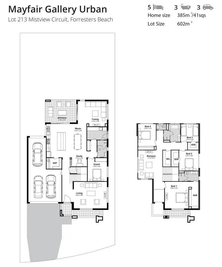 Floorplan of Homely house listing, Lot 213 Mistview Circuit, Forresters Beach NSW 2260
