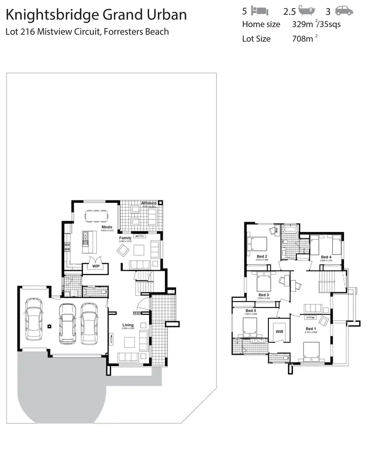 Floorplan of Homely house listing, Lot 216 Mistview Circuit, Forresters Beach NSW 2260