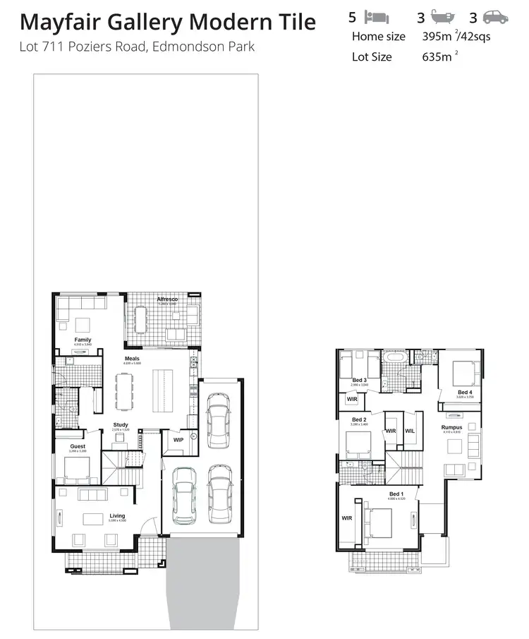 Floorplan of Homely house listing, Lot 711 Poziers Road, Edmondson Park NSW 2174