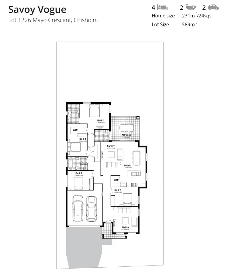 Floorplan of Homely house listing, Lot 1226 Mayo Crescent, Chisholm NSW 2322