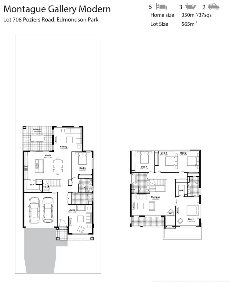 Floorplan of Homely house listing, Lot 708 Poziers Road, Edmondson Park NSW 2174