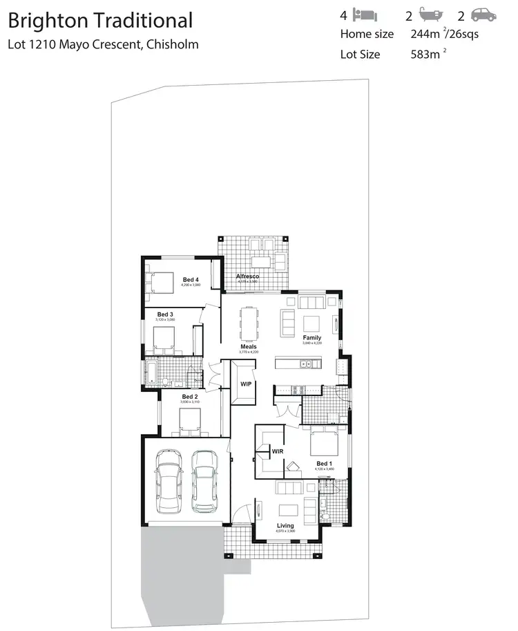 Floorplan of Homely house listing, Lot 1210 Mayo Crescent, Chisholm NSW 2322