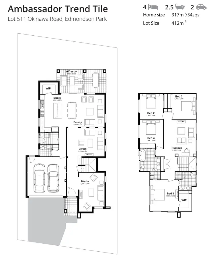 Floorplan of Homely house listing, Lot 511 Okinawa Road, Edmondson Park NSW 2174