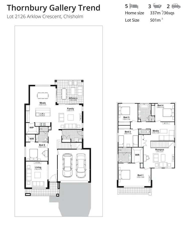 Floorplan of Homely house listing, Lot 2126 Arklow Crescent, Chisholm NSW 2322