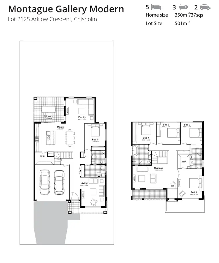 Floorplan of Homely house listing, Lot 2125 Arklow Crescent, Chisholm NSW 2322