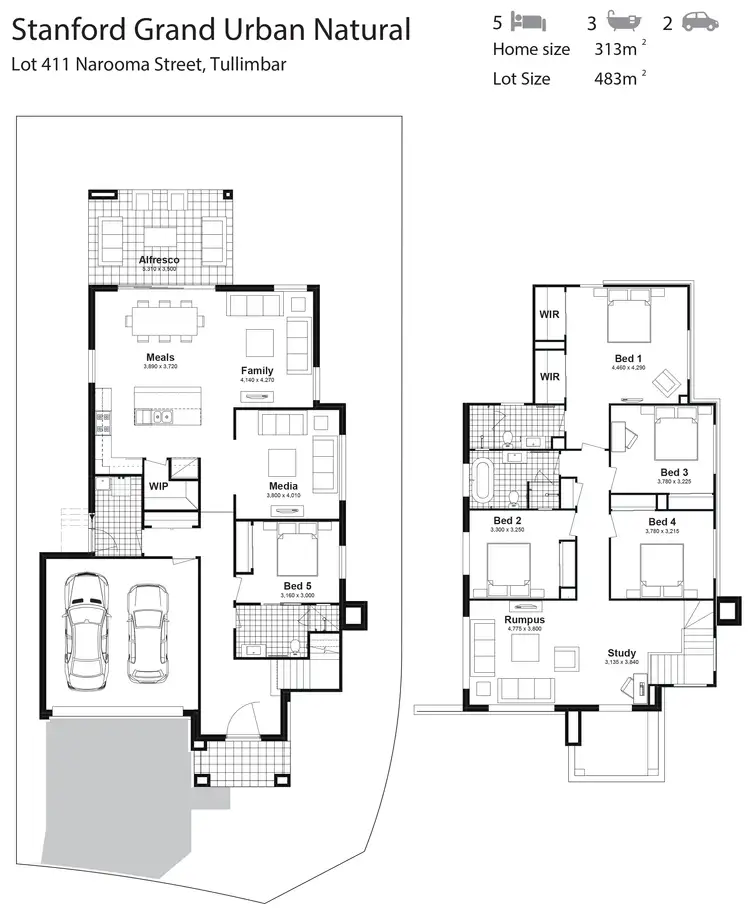 Floorplan of Homely house listing, Lot 411 Tomerong Street, Tullimbar NSW 2527
