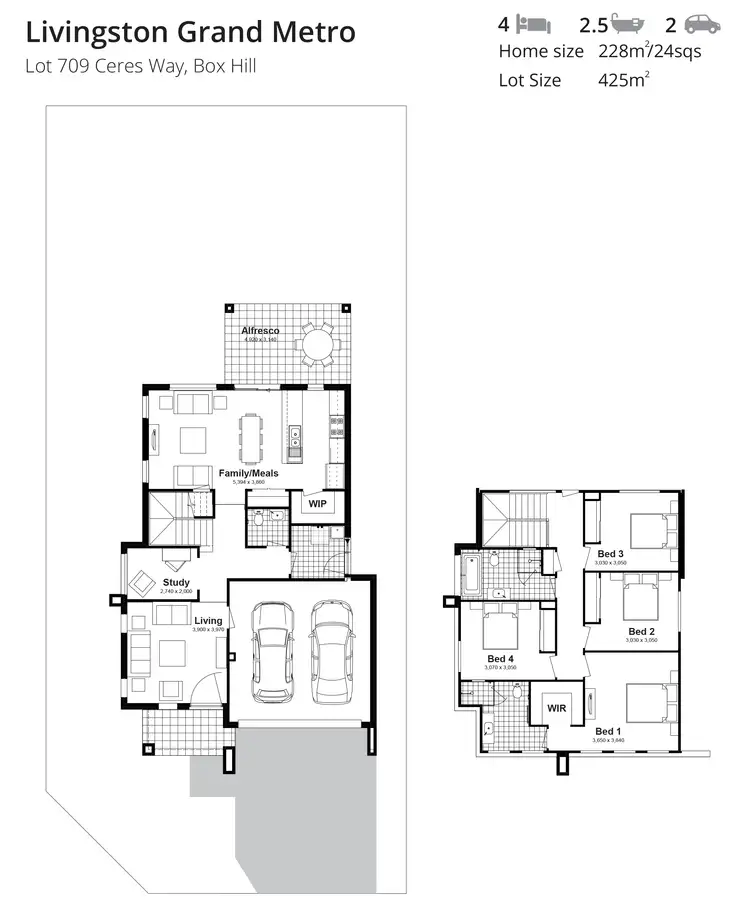 Floorplan of Homely house listing, Lot 709 Ceres Way, Box Hill NSW 2765
