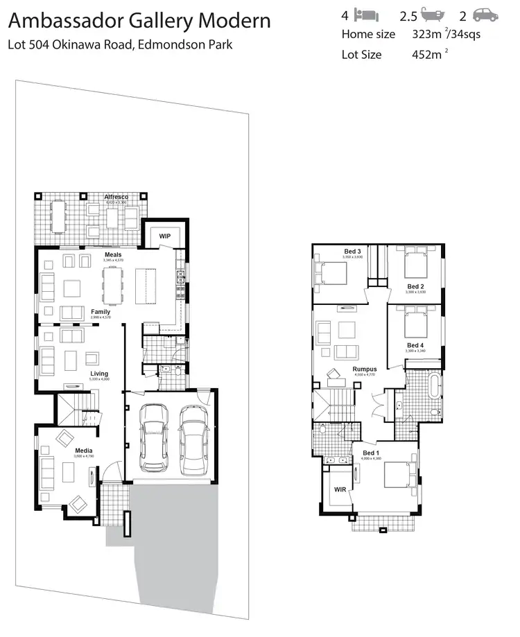 Floorplan of Homely house listing, Lot 504 Okinawa Rd, Edmondson Park NSW 2174