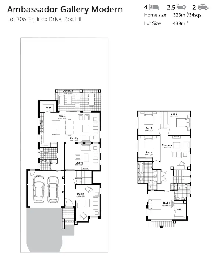 Floorplan of Homely house listing, Lot 706 Equinox Drive, Box Hill NSW 2765