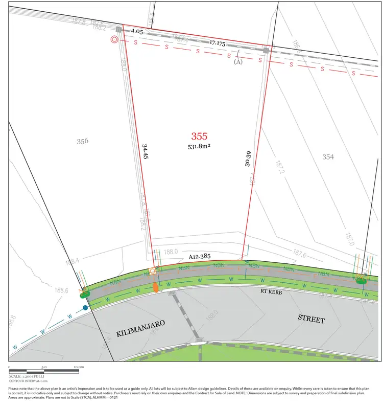 Floorplan of Homely land listing, LOT 355, Lot 355 Kilimanjaro Street, Silverdale NSW 2752