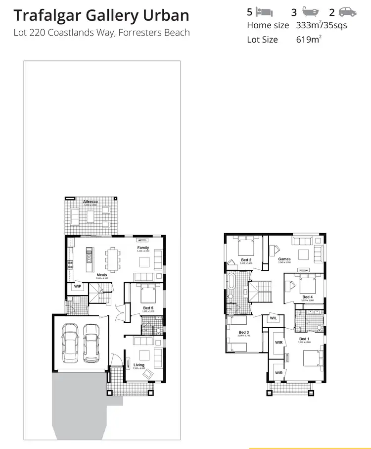 Floorplan of Homely house listing, Lot 220 Coastlands Way, Forresters Beach NSW 2260