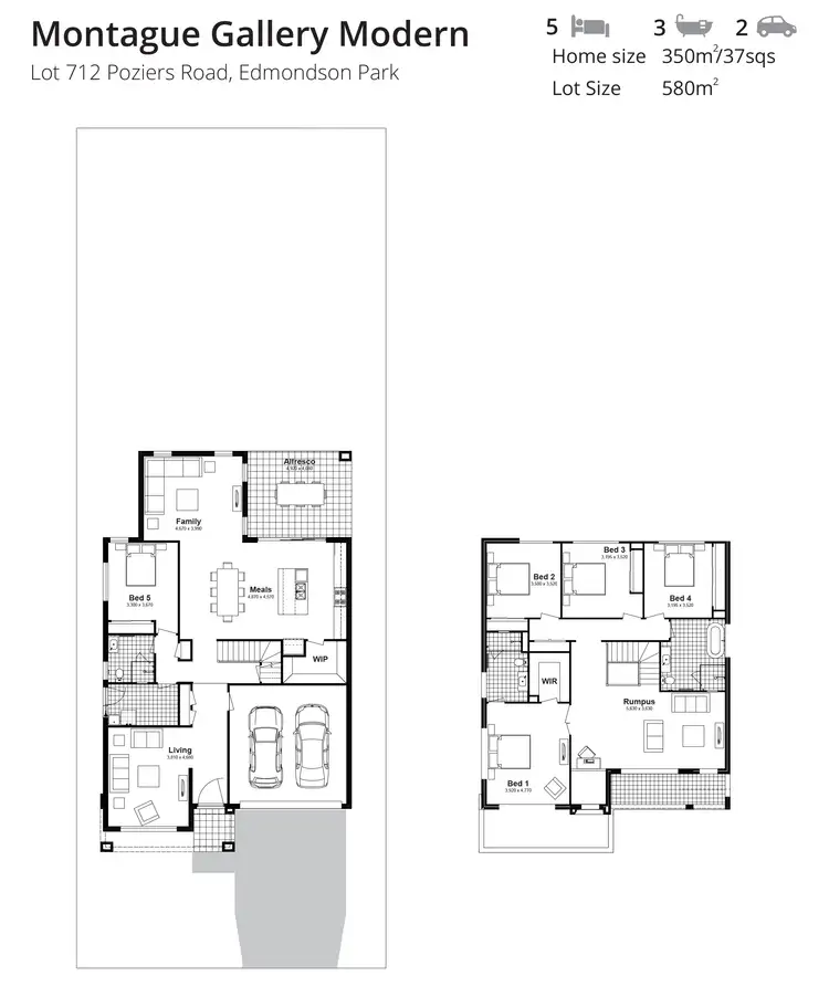 Floorplan of Homely house listing, Lot 712 Poziers Road, Edmondson Park NSW 2174