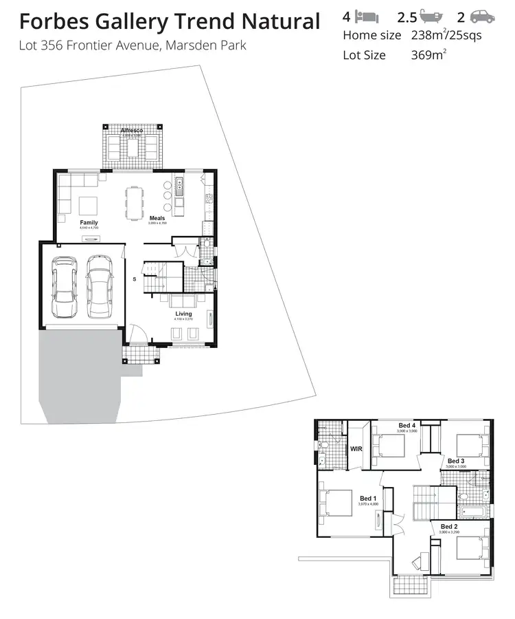 Floorplan of Homely house listing, Lot 356 Frontier Avenue, Marsden Park NSW 2765