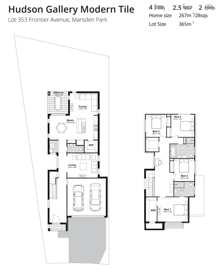 Floorplan of Homely house listing, Lot 353 Frontier Avenue, Marsden Park NSW 2765