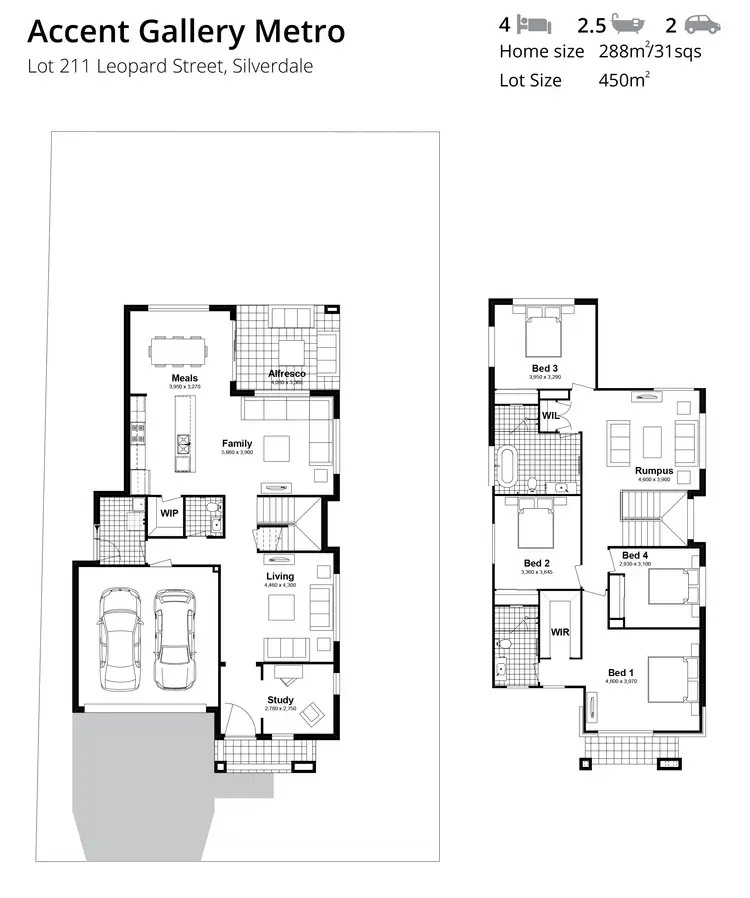 Floorplan of Homely house listing, Lot 211 Leopard Street, Silverdale NSW 2752