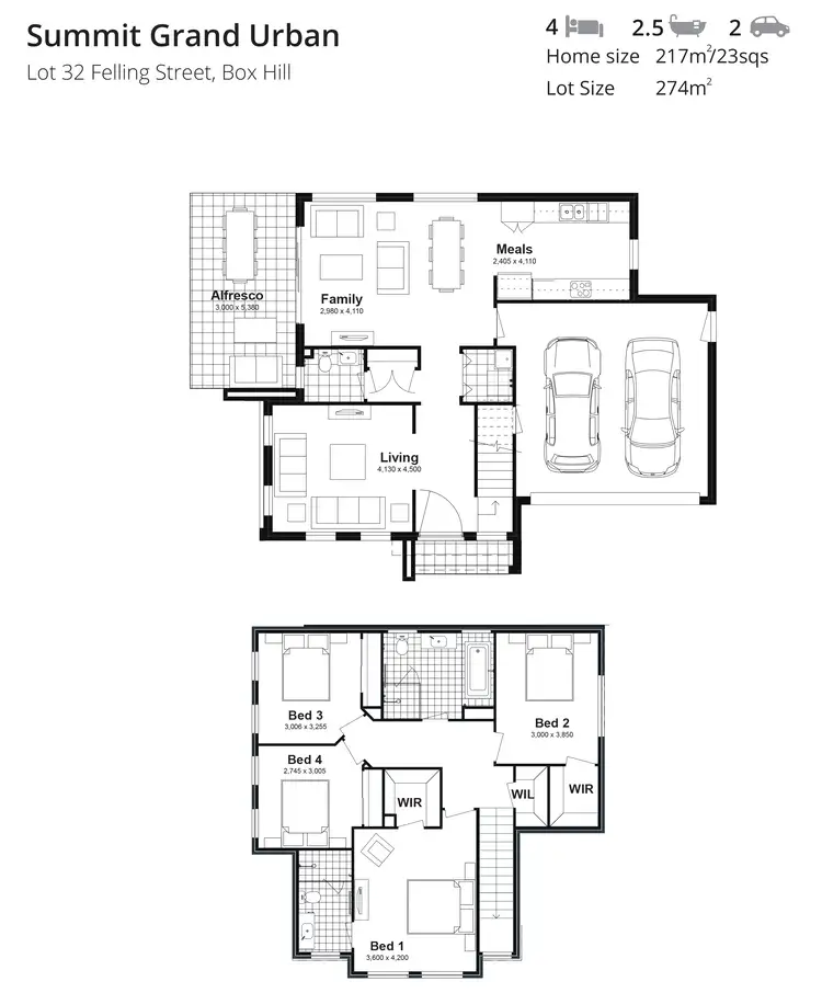 Floorplan of Homely house listing, Lot 32 Felling Street, Box Hill NSW 2765