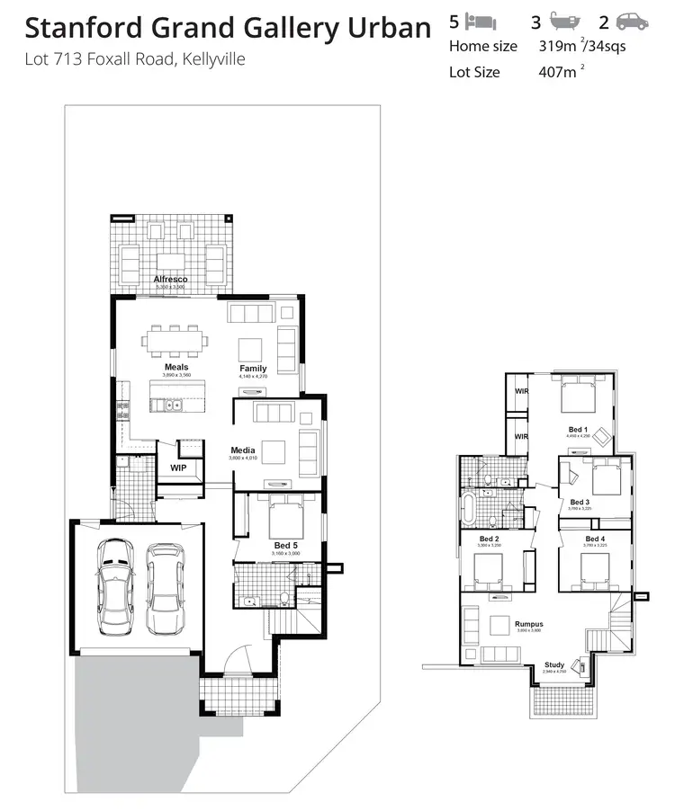 Floorplan of Homely house listing, Lot 713 Foxall Road, North Kellyville NSW 2155