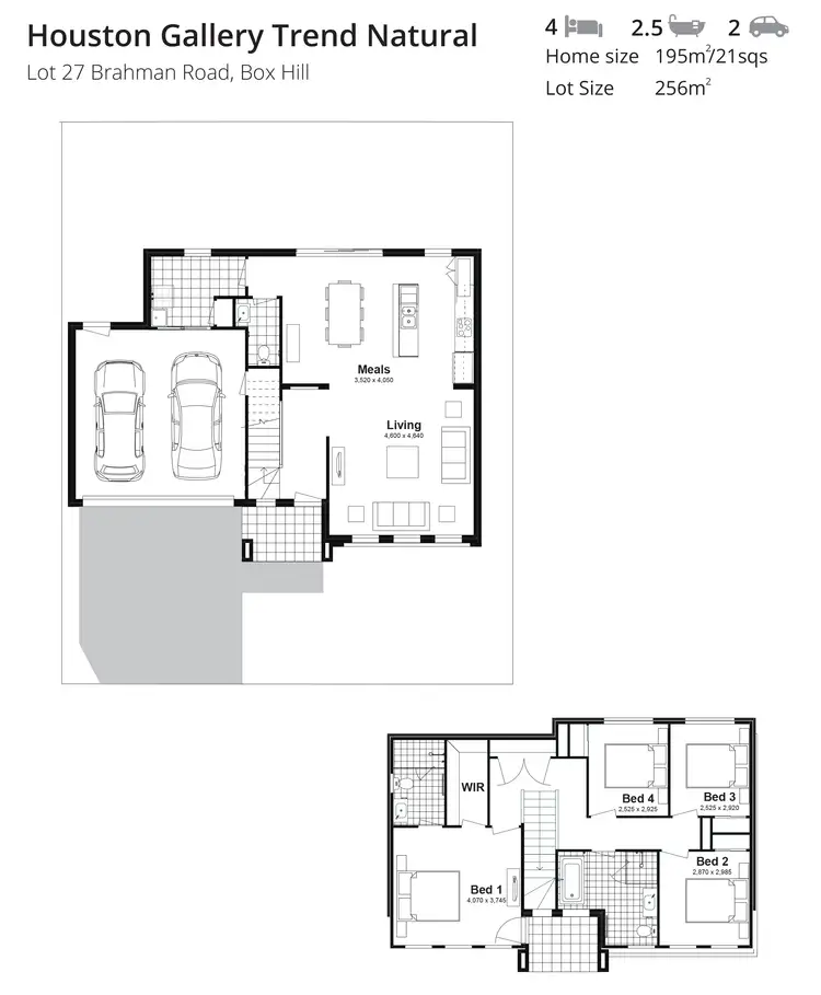 Floorplan of Homely house listing, Lot 27 Brahman Road, Box Hill NSW 2765