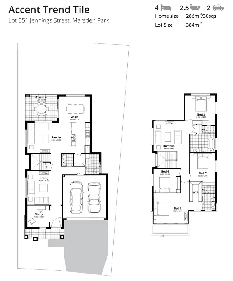 Floorplan of Homely house listing, Lot 351 Jennings Street, Marsden Park NSW 2765