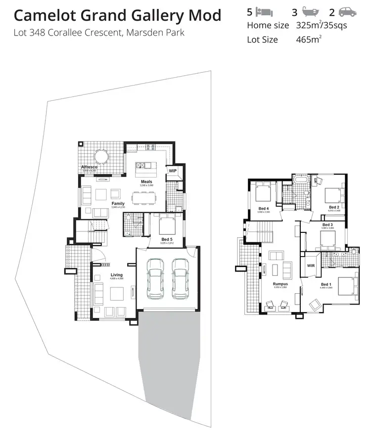 Floorplan of Homely house listing, Lot 348 Corallee Crescent, Marsden Park NSW 2765