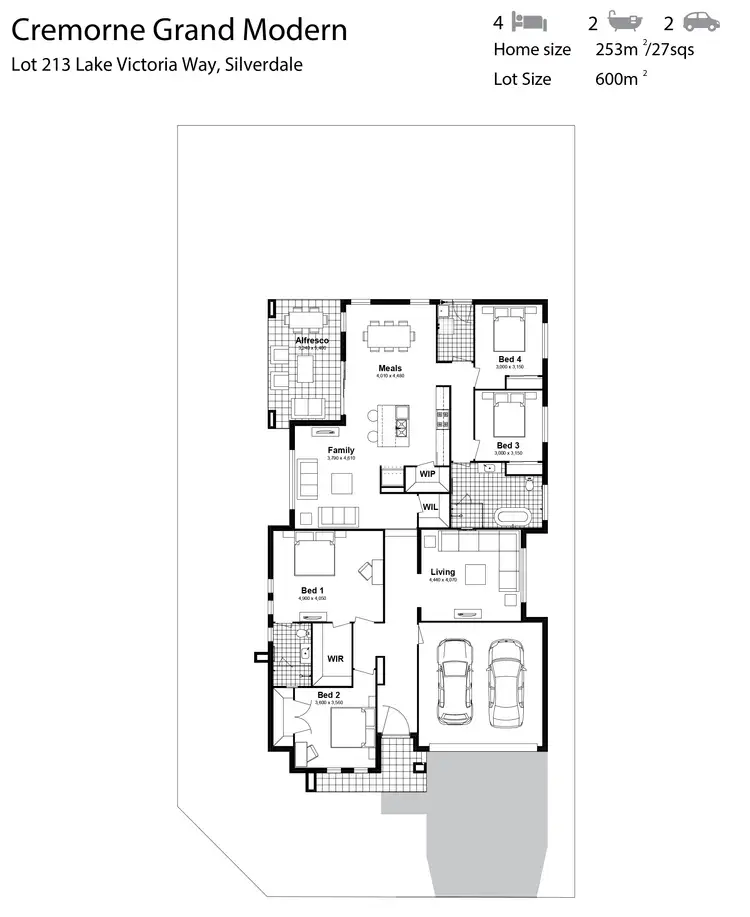 Floorplan of Homely house listing, Lot 213 Lake Victoria Way, Silverdale NSW 2752