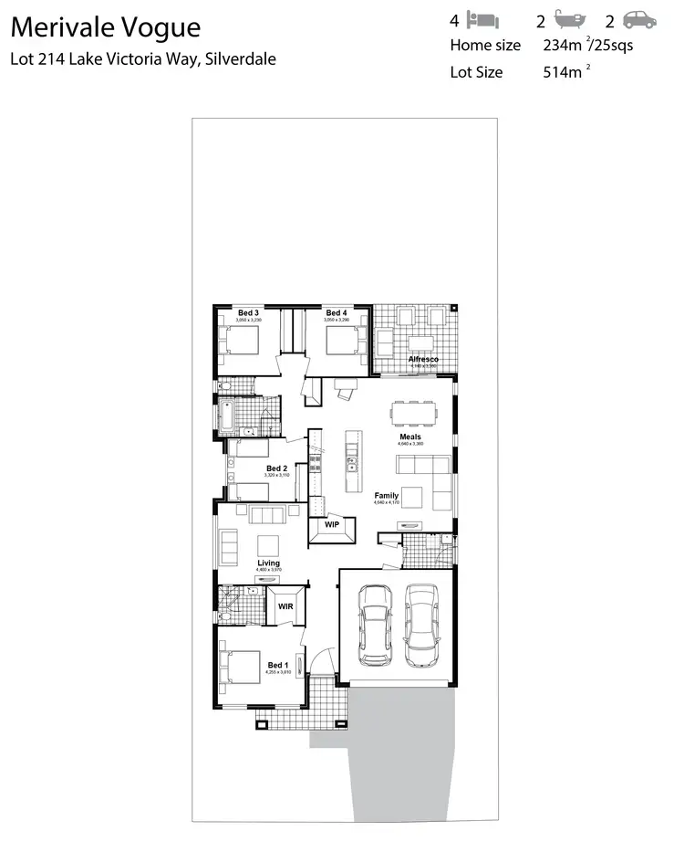 Floorplan of Homely house listing, Lot 214 Lake Victoria Way, Silverdale NSW 2752