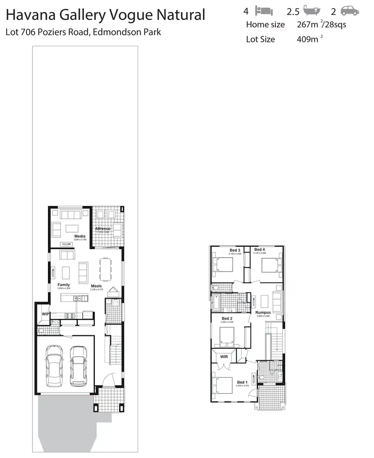 Floorplan of Homely house listing, Lot 706 Poziers Road, Edmondson Park NSW 2174