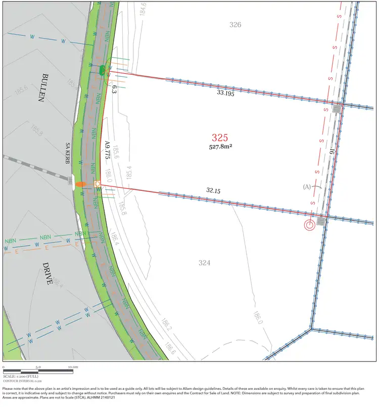 Floorplan of Homely land listing, LOT 325, Lot 325 Bullen Drive, Silverdale NSW 2752