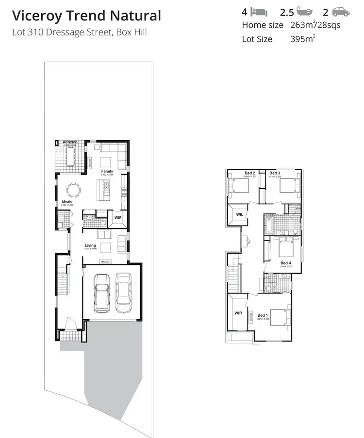Floorplan of Homely house listing, Lot 310 Dressage Street, Box Hill NSW 2765
