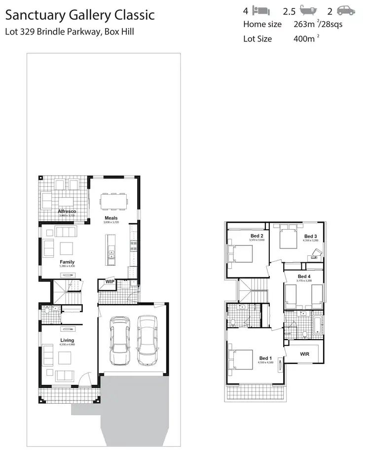 Floorplan of Homely house listing, Lot 329 Brindle Parkway, Box Hill NSW 2765