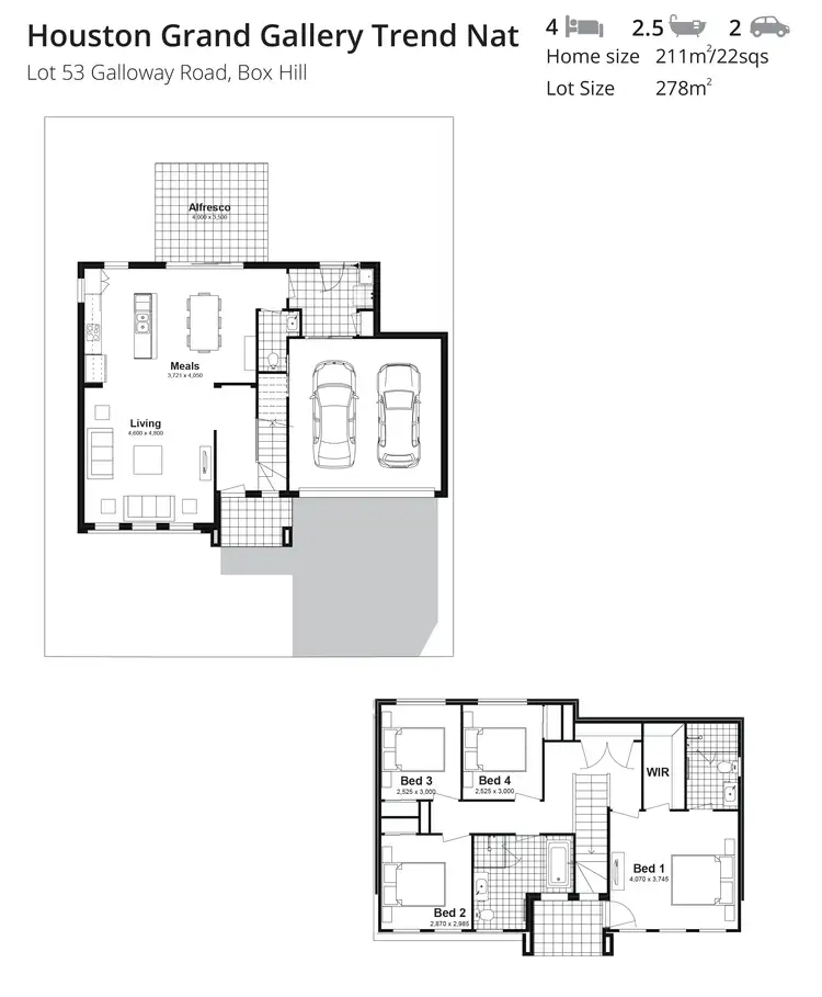 Floorplan of Homely house listing, Lot 53 Galloway Road, Box Hill NSW 2765