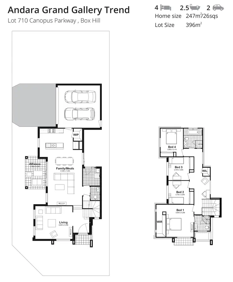 Floorplan of Homely house listing, Lot 710 Canopus Parkway, Box Hill NSW 2765