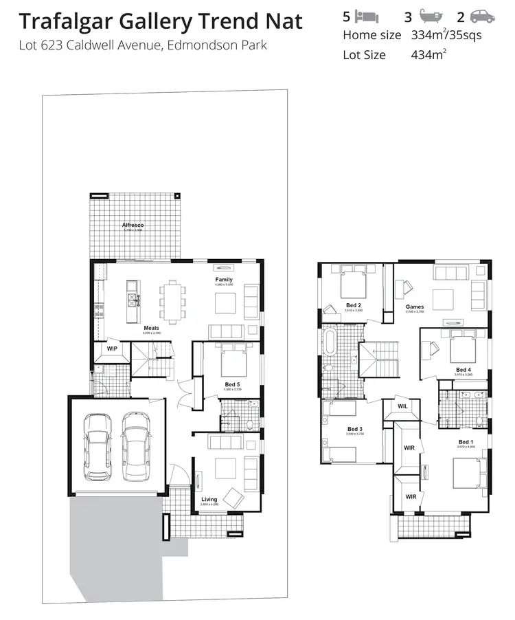 Floorplan of Homely house listing, Lot 623 Caldwell Avenue, Edmondson Park NSW 2174